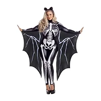 Womens Plus Battie Skeleton Costume