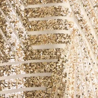 Bob Mackie Womens Sleeveless Sequin A-Line Dress