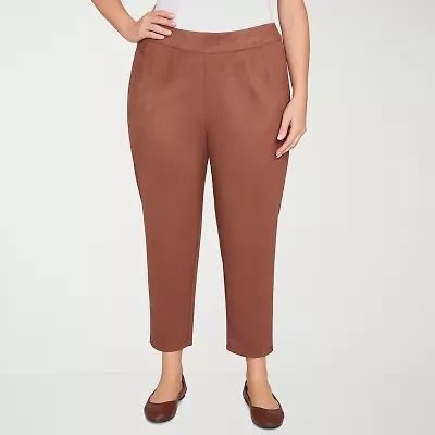 Hearts Of Palm Womens Ankle Mid Rise Plus Pull-On Pant