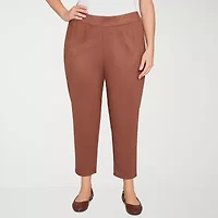 Hearts Of Palm Womens Ankle Mid Rise Plus Pull-On Pant