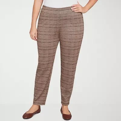 Hearts Of Palm Womens Skinny Mid Rise Plus Pull-On Pant