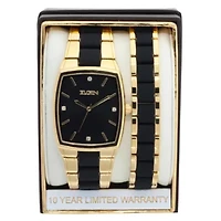 Elgin Mens Black Watch Boxed Set Fg1610010ttst