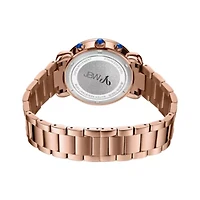 JBW Victory Womens Diamond-Accent Rose-Tone Stainless Steel Bracelet Watch JB-6210-160-G