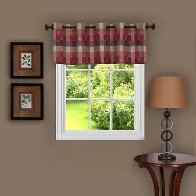 Harvard Check Grommet Top Valance