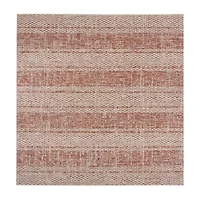 Safavieh Courtyard Collection Elena Geometric Indoor/Outdoor Square Area Rug