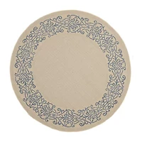 Safavieh Dara Oriental Indoor Outdoor Round Area Rug