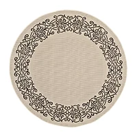 Safavieh Dara Oriental Indoor Outdoor Round Area Rug