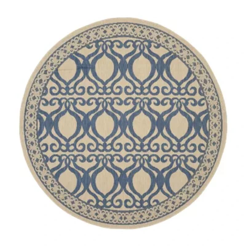 Safavieh Desi Geometric Indoor Outdoor Round Area Rug