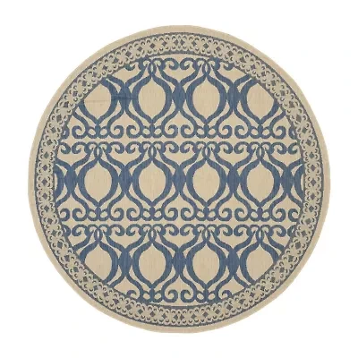 Safavieh Desi Geometric Indoor Outdoor Round Area Rug