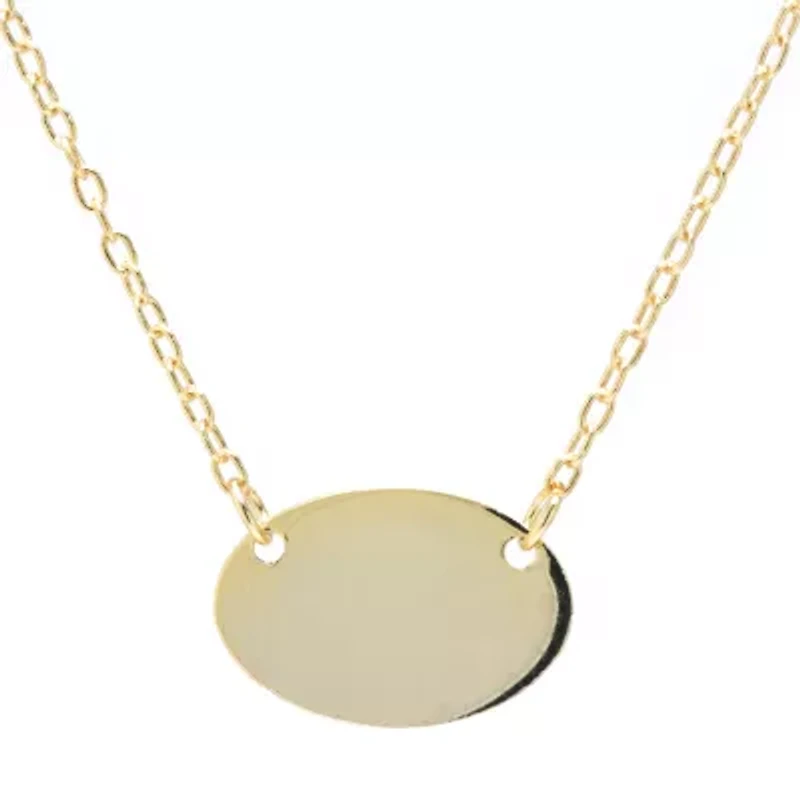 Silver Treasures Womens 14K Gold Over Silver 16 Inch Pendant Necklace