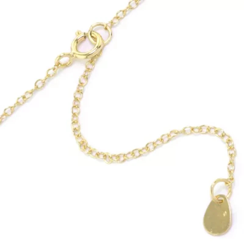 Silver Treasures Womens 14K Gold Over Silver 16 Inch Pendant Necklace