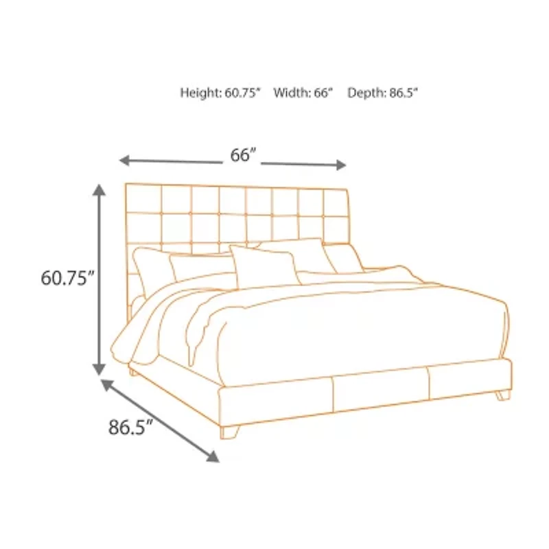 Signature Design by Ashley® Dolante Collection Tufted Bed