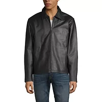 Vintage Leather Mens Midweight Jacket