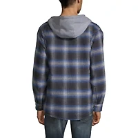 Victory Mens Hooded Midweight Shirt Jacket