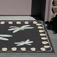 Liora Manne Frontporch Dragonfly Indoor/Outdoor Rug