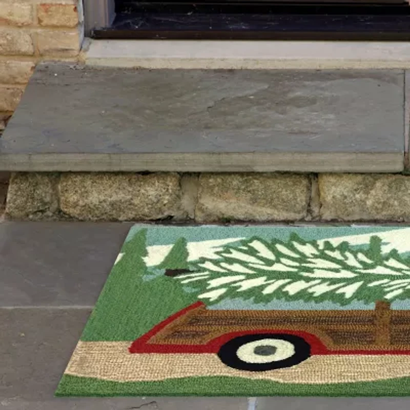 Liora Manne Frontporch Woody Wonderland Animal Hand Tufted Indoor Outdoor Rectangular Accent Rug