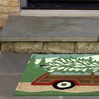 Liora Manne Frontporch Woody Wonderland Animal Hand Tufted Indoor Outdoor Rectangular Accent Rug