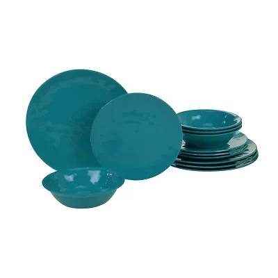 Certified International Solid Color Melamine 12-pc. Dinnerware Set