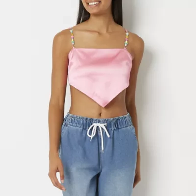 Forever 21 Womens Square Neck Sleeveless Juniors Camisole