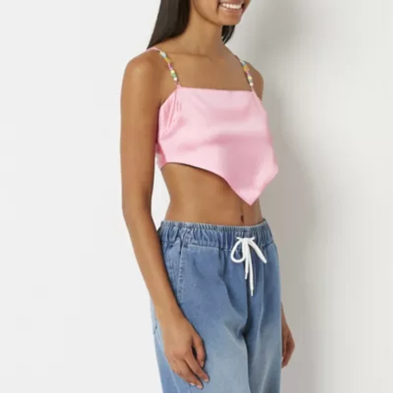 Forever 21 Womens Square Neck Sleeveless Juniors Camisole