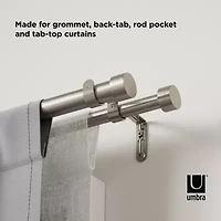 Umbra Mix & Match Cappa Double Curtain Rod