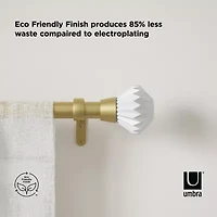 Umbra Pleat 1 IN Adjustable Curtain Rod