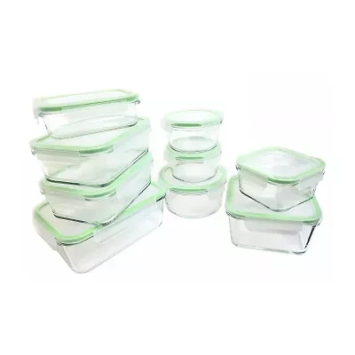 Kinetic Gogreen Glassworks 18-Pc. Oven Safe Glass Food Storage Set