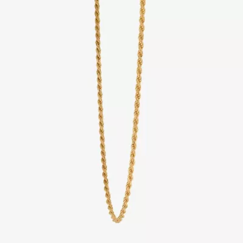18K Gold Over Silver 16 Inch Chain Necklace