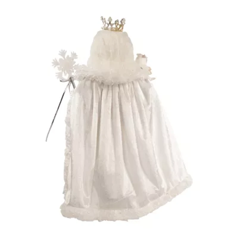 Kurt Adler 21-Inch Silver White And Lavender Blue Standing Christmas Santa Figurine