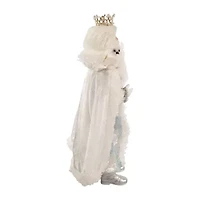 Kurt Adler 21-Inch Silver White And Lavender Blue Standing Christmas Santa Figurine
