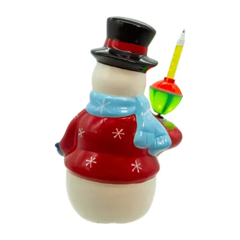 Kurt Adler 10-Inch Ceramic With Bubble Christmas Tabletop Decor