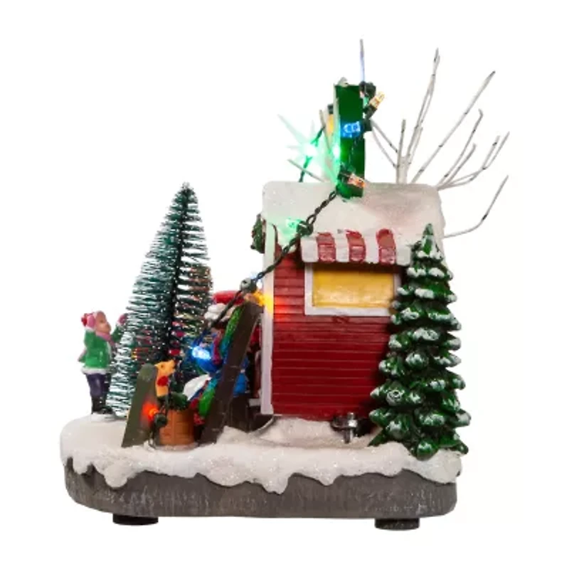 Kurt Adler 4.7-Inch Battery Operated Trees Lighted Christmas Tabletop Decor