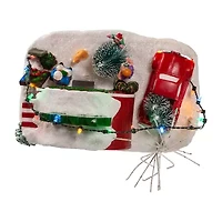 Kurt Adler 4.7-Inch Battery Operated Trees Lighted Christmas Tabletop Decor