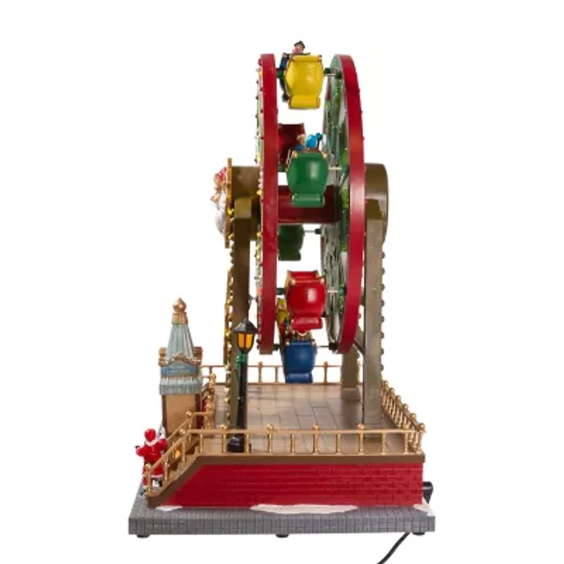 Kurt Adler 13-Inch With Motion Lighted Plays Music Christmas Tabletop Decor