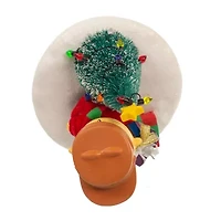 Kurt Adler 4.5-Inch Fabric Mache Charlie Brown With Tree Peanuts Christmas Tabletop Decor