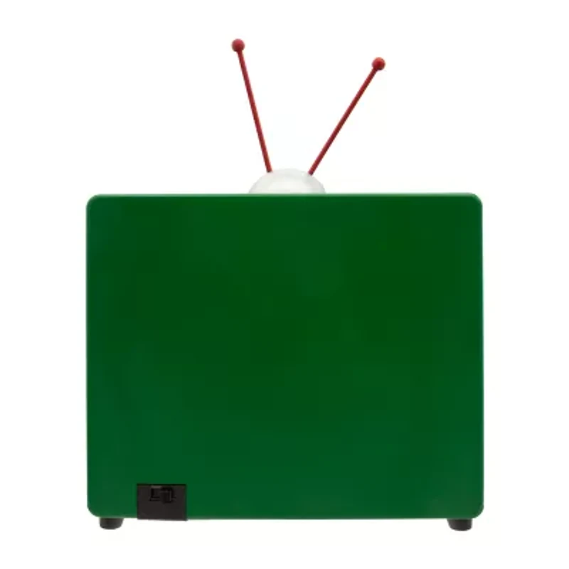 Kurt Adler 6-Inch Battery Operated Outdoor Scene Tv Plays Music Peanuts Christmas Tabletop Decor