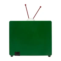 Kurt Adler 6-Inch Battery Operated Outdoor Scene Tv Plays Music Peanuts Christmas Tabletop Decor