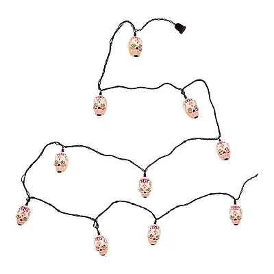 Kurt Adler Ul 10 Light Day Of The Dead String Lights