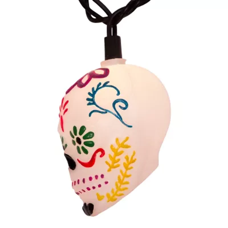 Kurt Adler Ul 10 Light Day Of The Dead String Lights