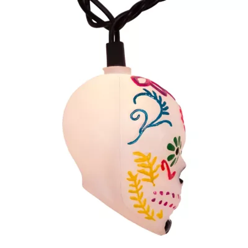 Kurt Adler Ul 10 Light Day Of The Dead String Lights