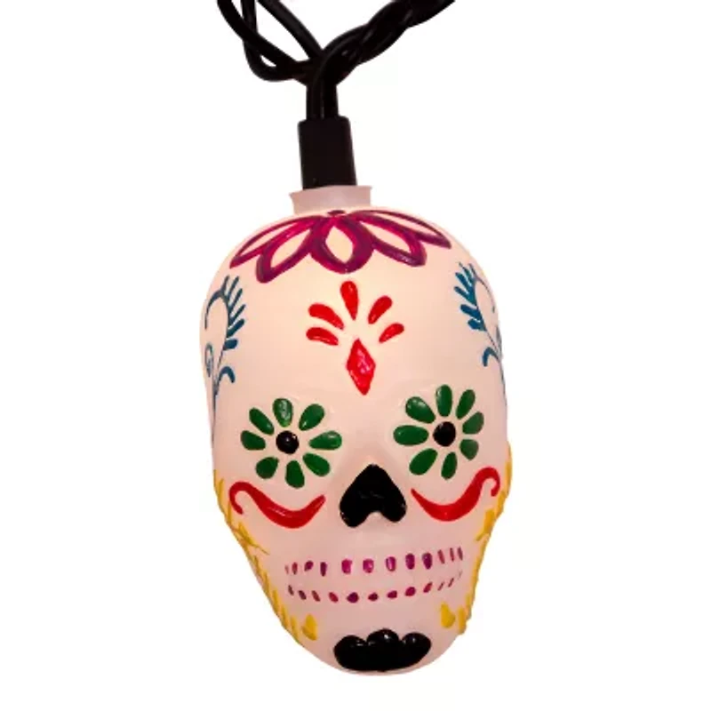 Kurt Adler Ul 10 Light Day Of The Dead String Lights