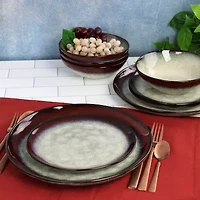 Elama 12-pc. Stoneware Dinnerware Set