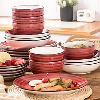 Elama -pc. Stoneware Dinnerware Set