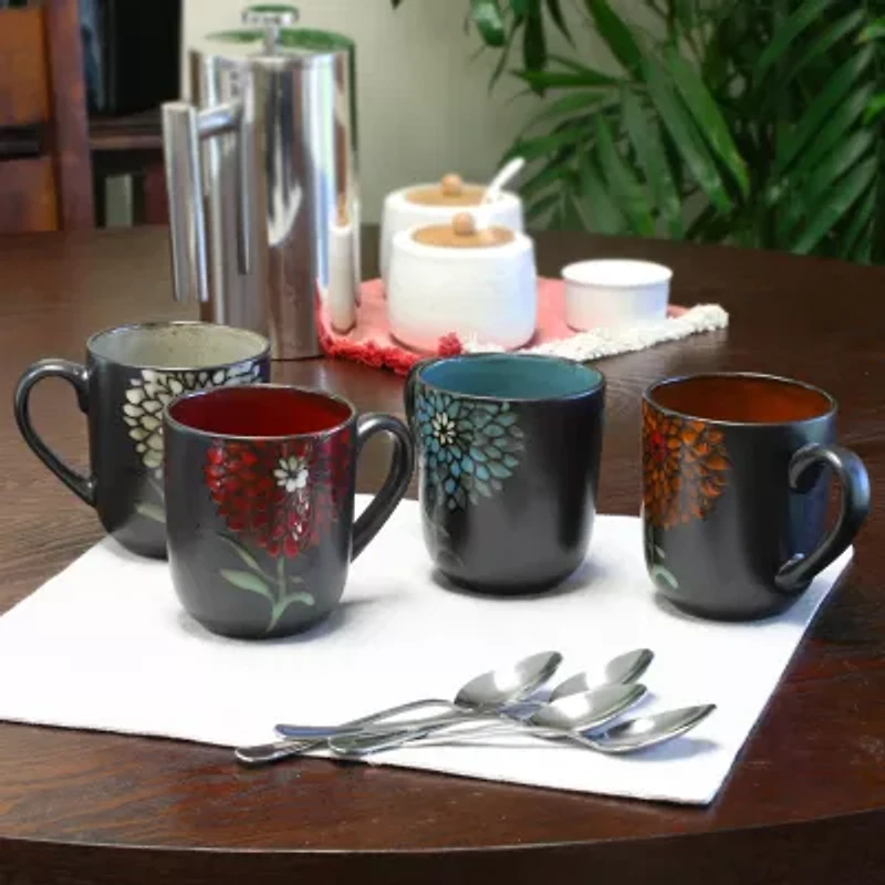 Gibson 16oz Mug Set 4-pc. Stoneware Dinnerware Set
