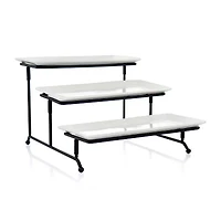 Elama 3 Tier Serveware Set Porcelain Tiered Server