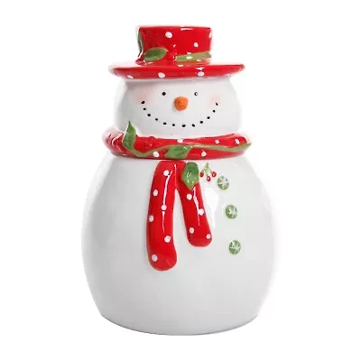 Gibson Jolly Plenitude 7.5in Snowman Cookie Jar
