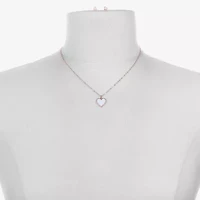 Bijoux Bar Delicates Rose Tone Womens Heart 2-pc. Jewelry Set