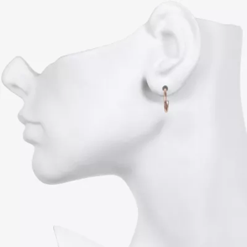 Bijoux Bar Delicates Tri Tone Womens Glass Cross Heart Moon 9 Pair Earring Set