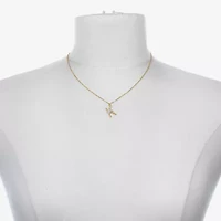 Bijoux Bar Delicates Floral Initial Womens Glass Simulated Pearl 2-pc. Jewelry Set