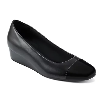 Easy Spirit Gilian Womens Round Closed Toe Flat Heel Pumps
